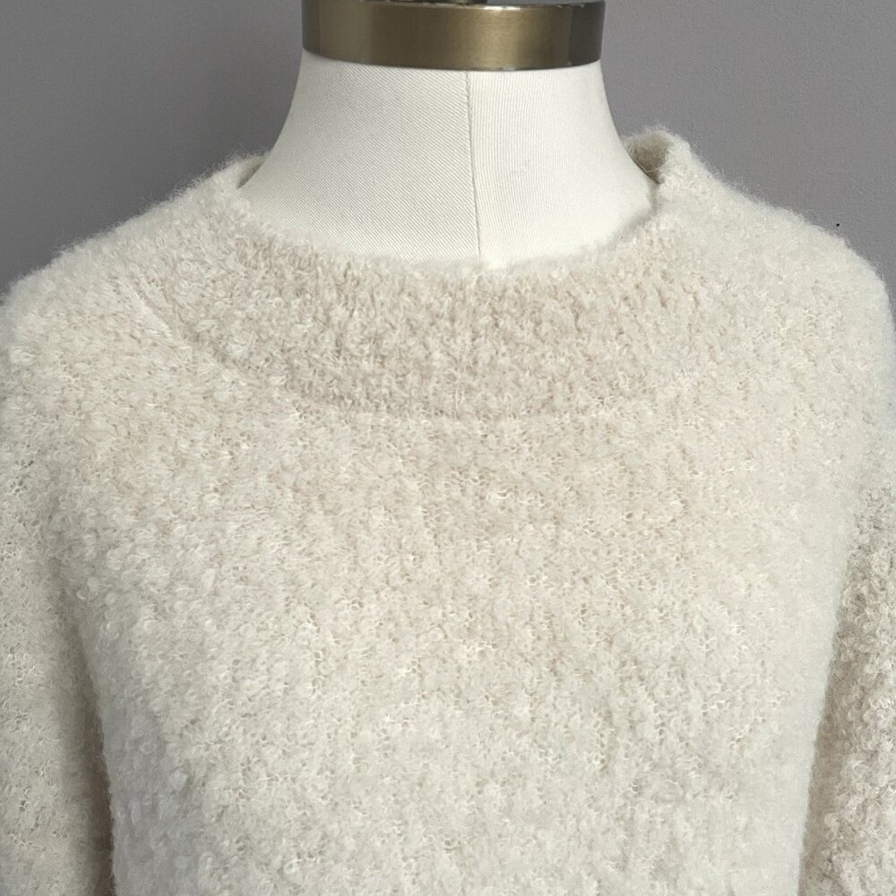 Aritzia Wilfred Ivory Seissan Alpaca Wool Blend Oversized Sweater - 2/Medium - Picture 4 of 14